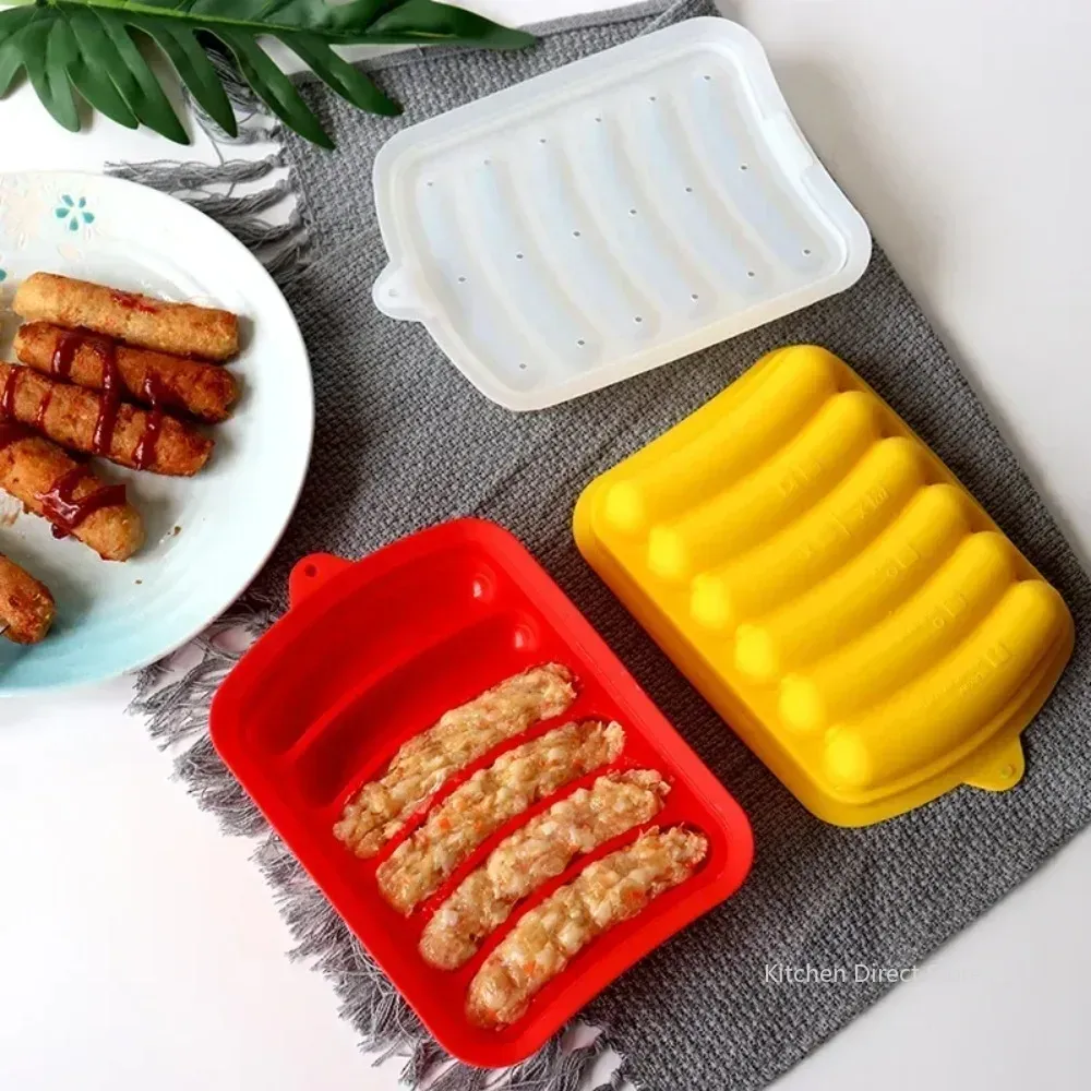Hot Dog Press - Sausage Maker Mould 6 Grids Silicone
