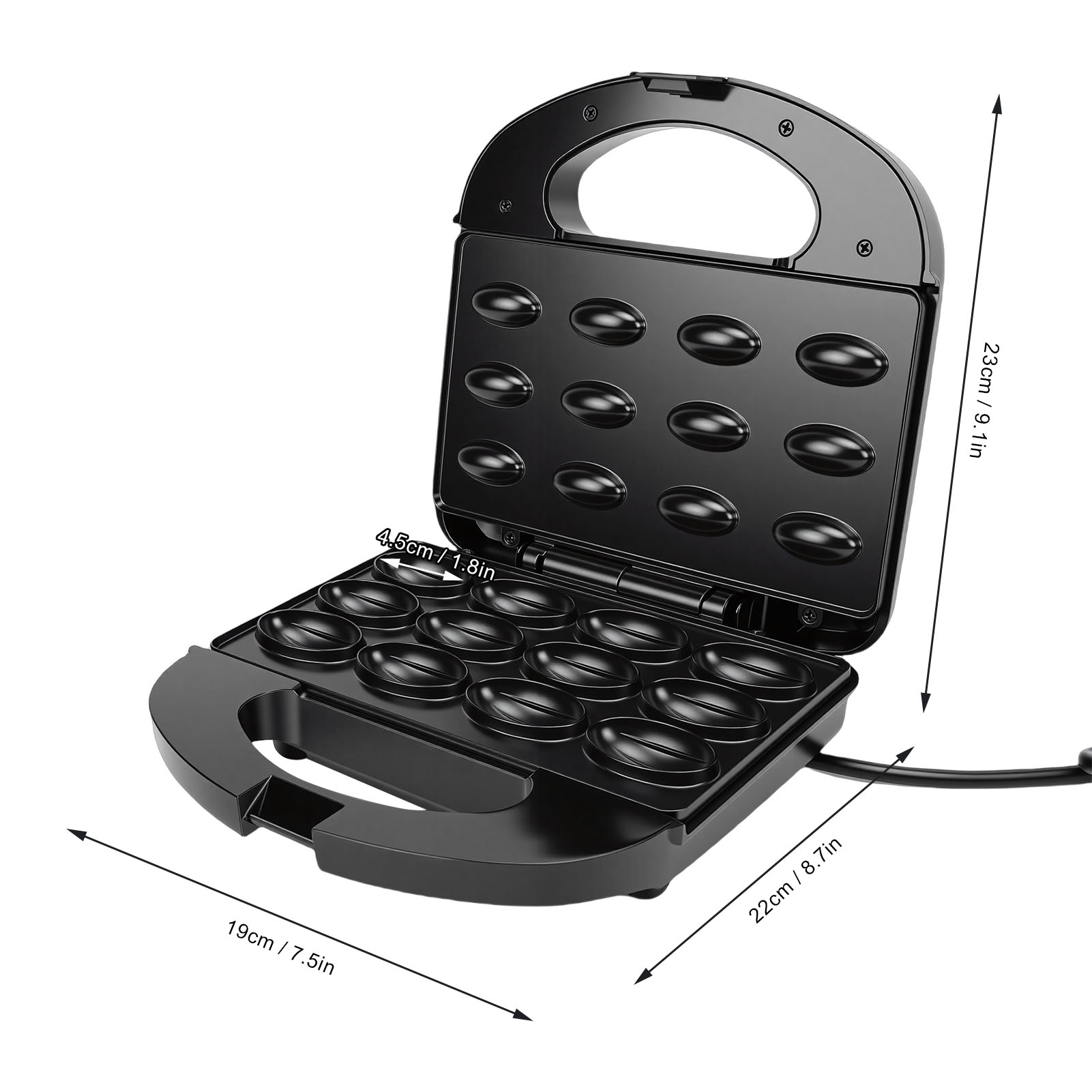 12 Walnut Cookie Maker Non Sti - Waffle Cone Maker ulasan dan harga