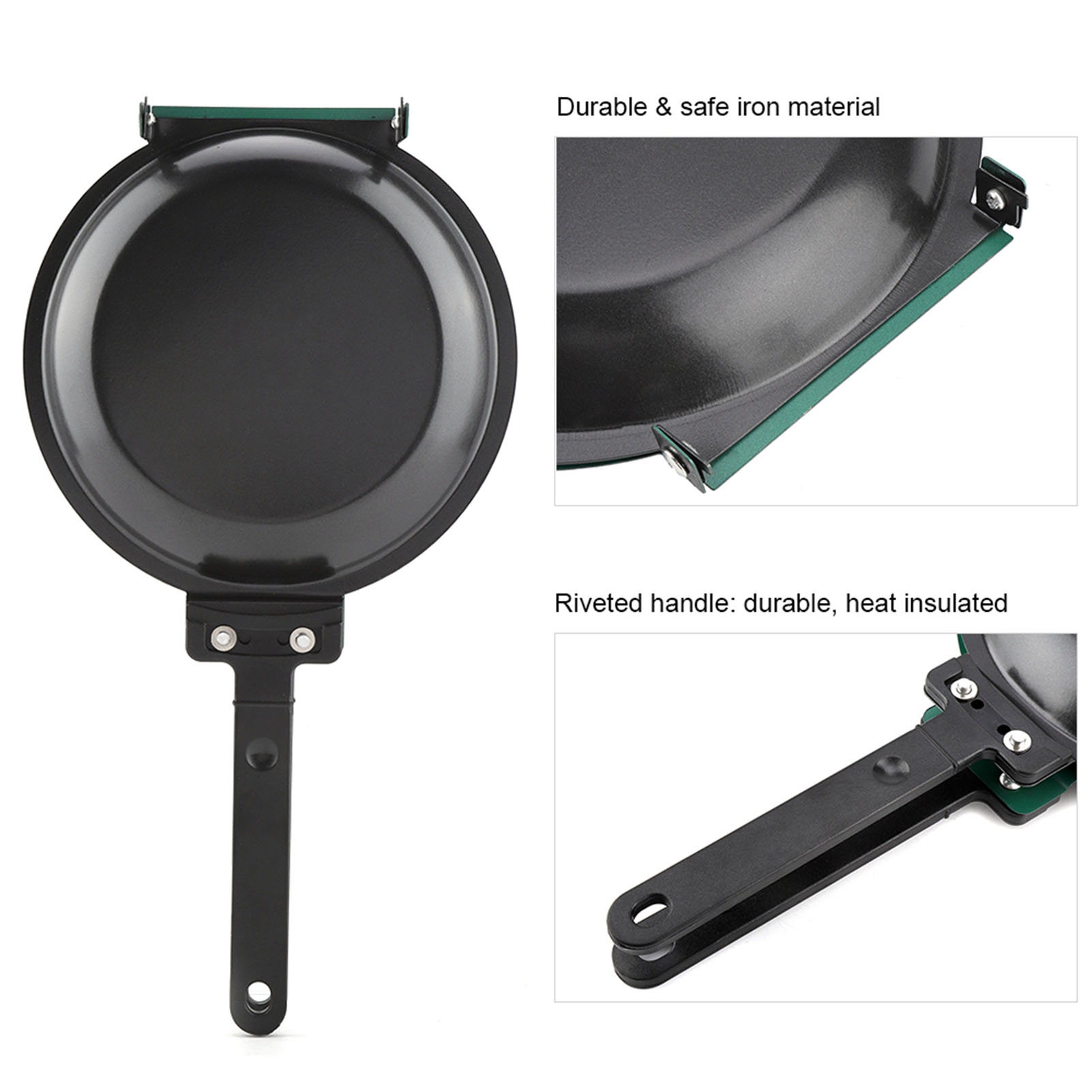 Double Side Titanium Steel Coa - Mini Pancake Griddle ulasan dan harga