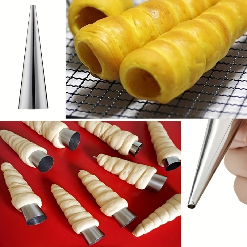6pcs, Cone Roll Stainless Stee - Danish Pancake Pan ulasan dan harga