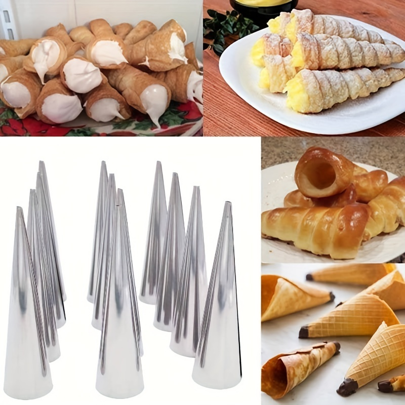 6pcs, Cone Roll Stainless Stee - Danish Pancake Pan ulasan dan harga
