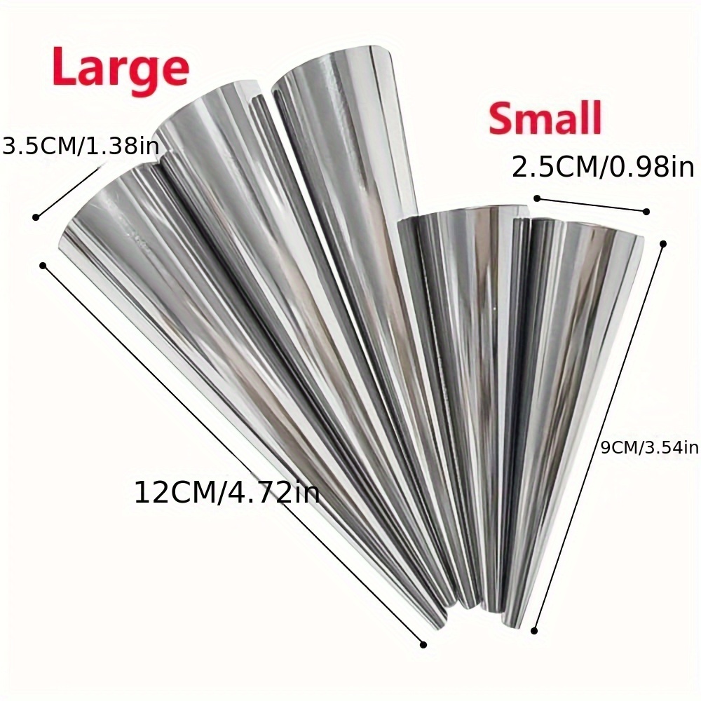 6pcs, Cone Roll Stainless Stee - Danish Pancake Pan ulasan dan harga