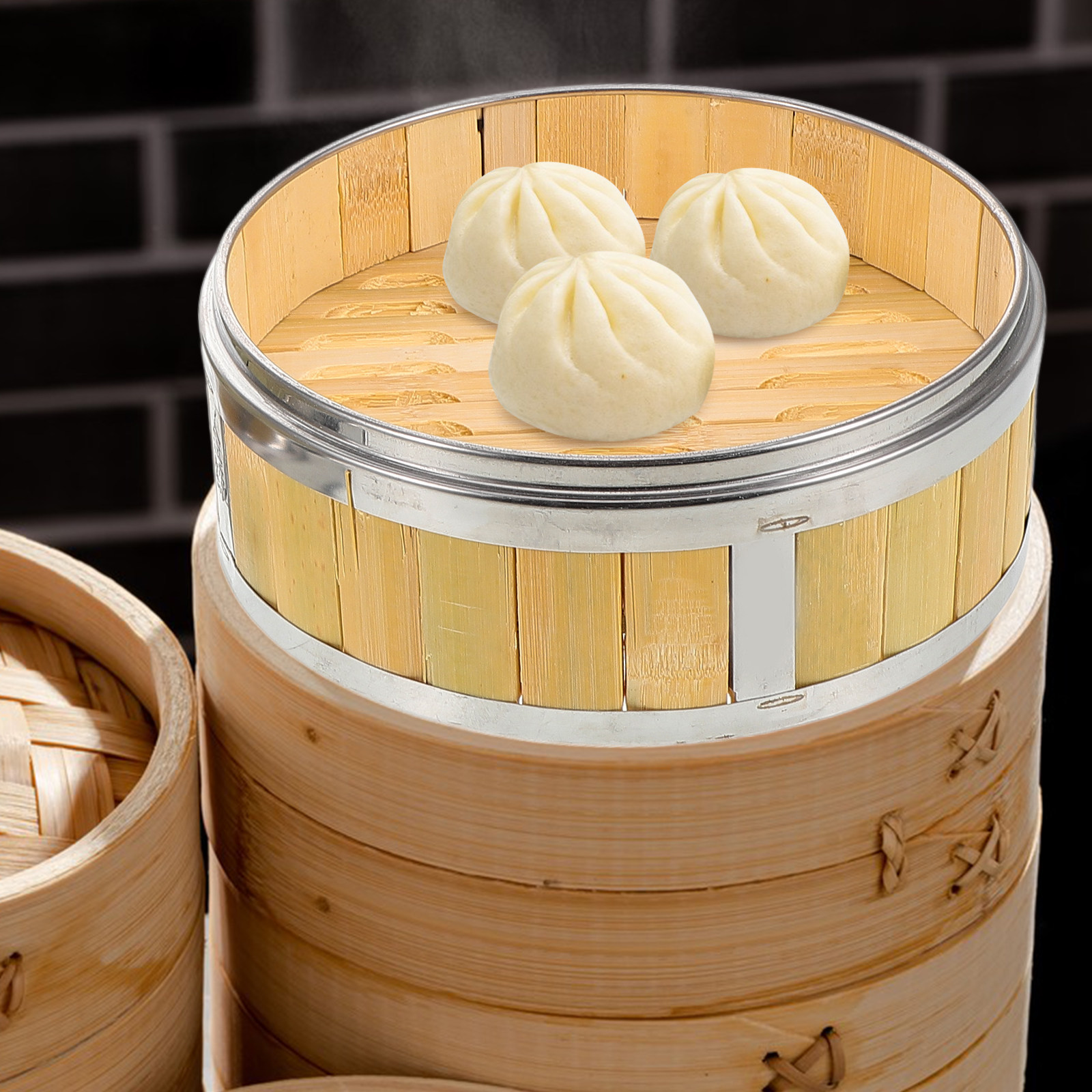 18Cm Wooden Bamboo Steamer Bas - Bao Steamer Bamboo ulasan dan harga