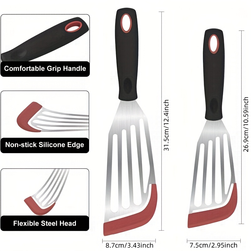Stainless steel silicone spatu - Okonomiyaki Spatula ulasan dan harga