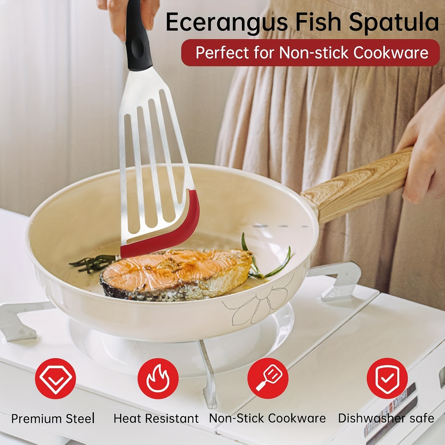 Stainless steel silicone spatu - Okonomiyaki Spatula ulasan dan harga