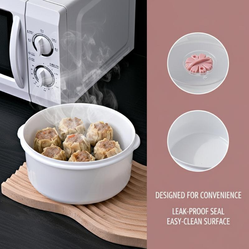 Microwave Rice Cooker & Steame - Bao Steamer Bamboo ulasan dan harga